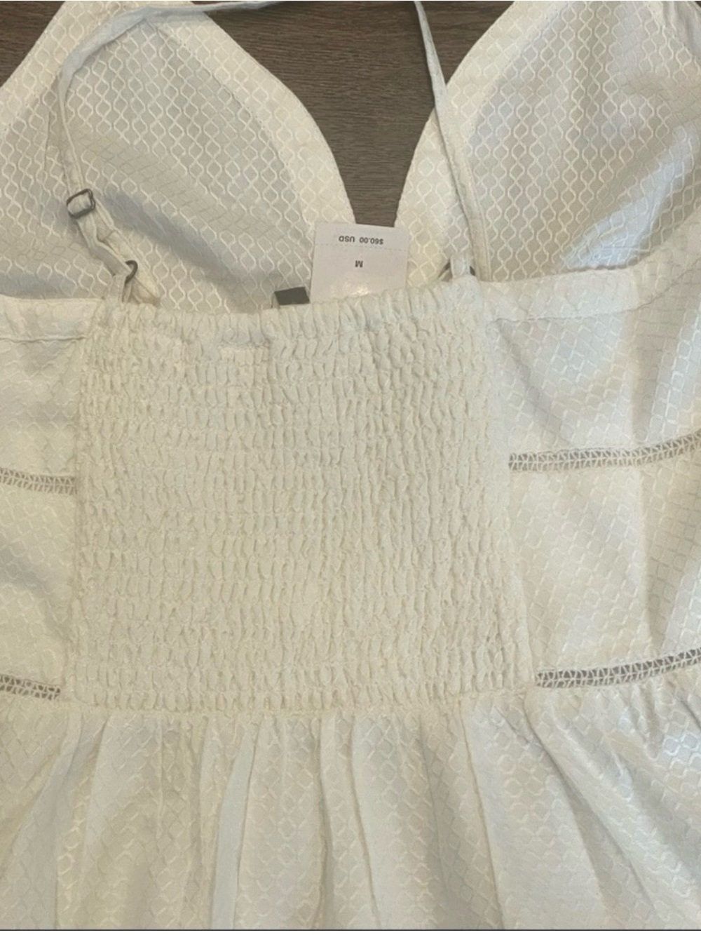 Roxy White V-Neck Spaghetti Strap Sundress - Picture 10 of 12